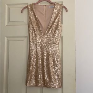 Rose Gold Sequin Dress